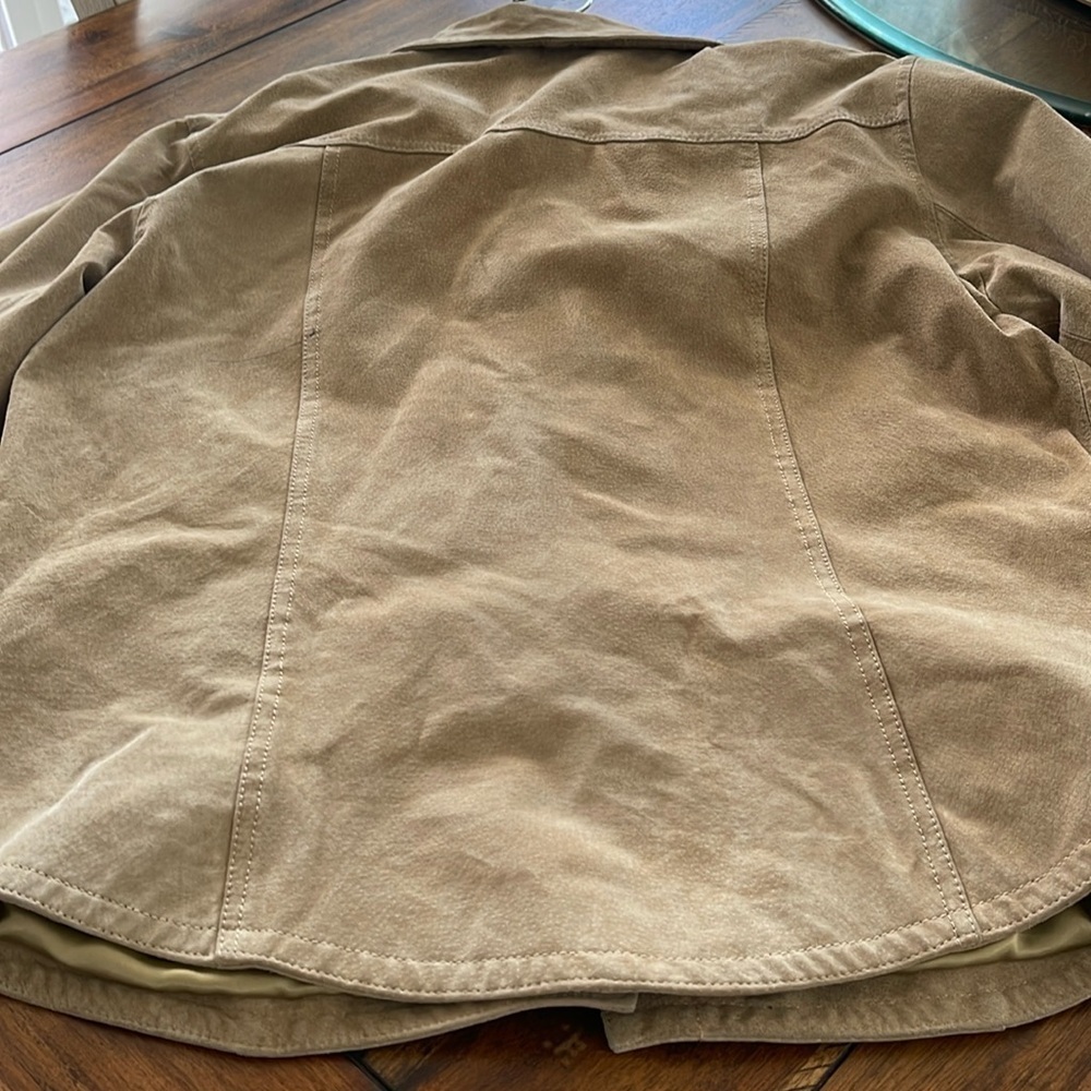 Vintage AMI suede leather jacket camel tan size large - Picture 4 of 13